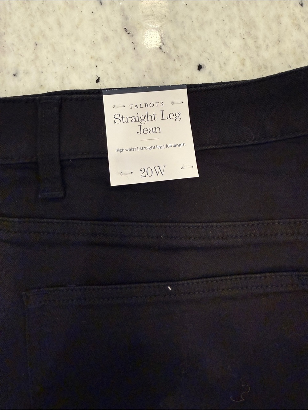 Talbots Women's Straight Leg Jeans in Black